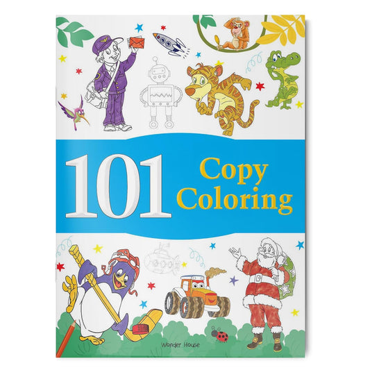 101 Copy Coloring: Fun Activity Book For Children