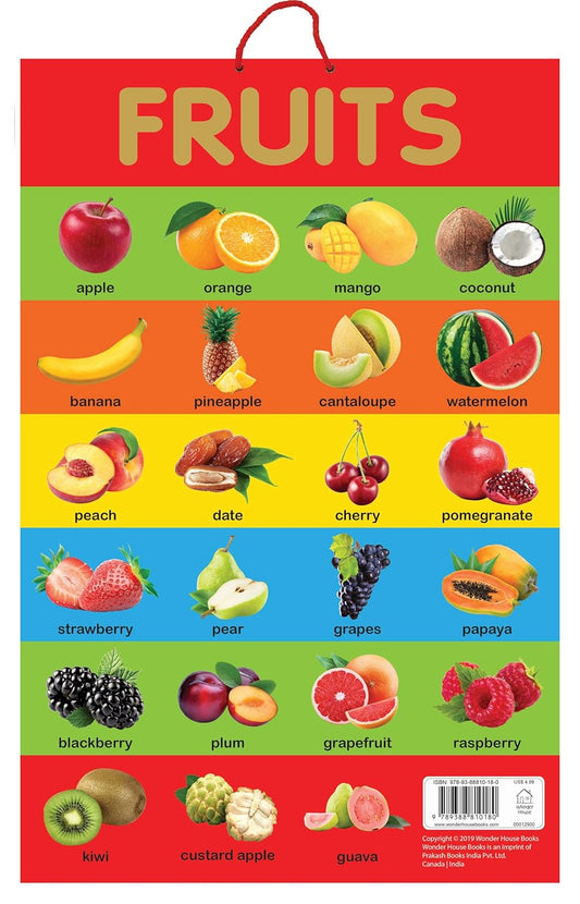 Fruits - Early Learning Educational Posters For Children: Perfect For Kindergarten, Nursery and Homeschooling