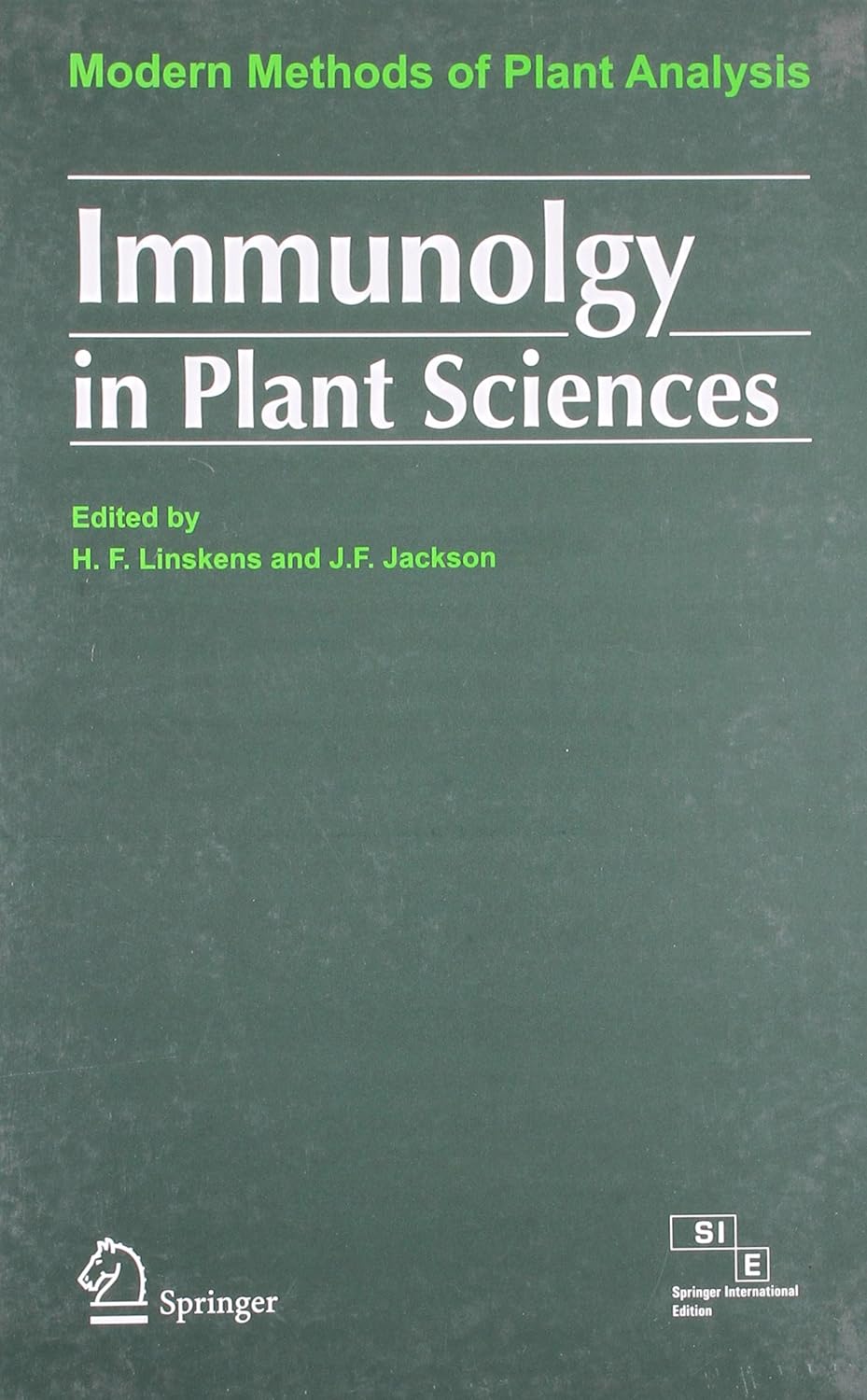 Immunology in Plant Sciences: Modern Methods of Plant Analysis
