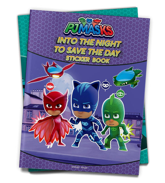 Into The Night To Save The Day Stickers Book : Fun Activity Books For Kids (PJ Masks)